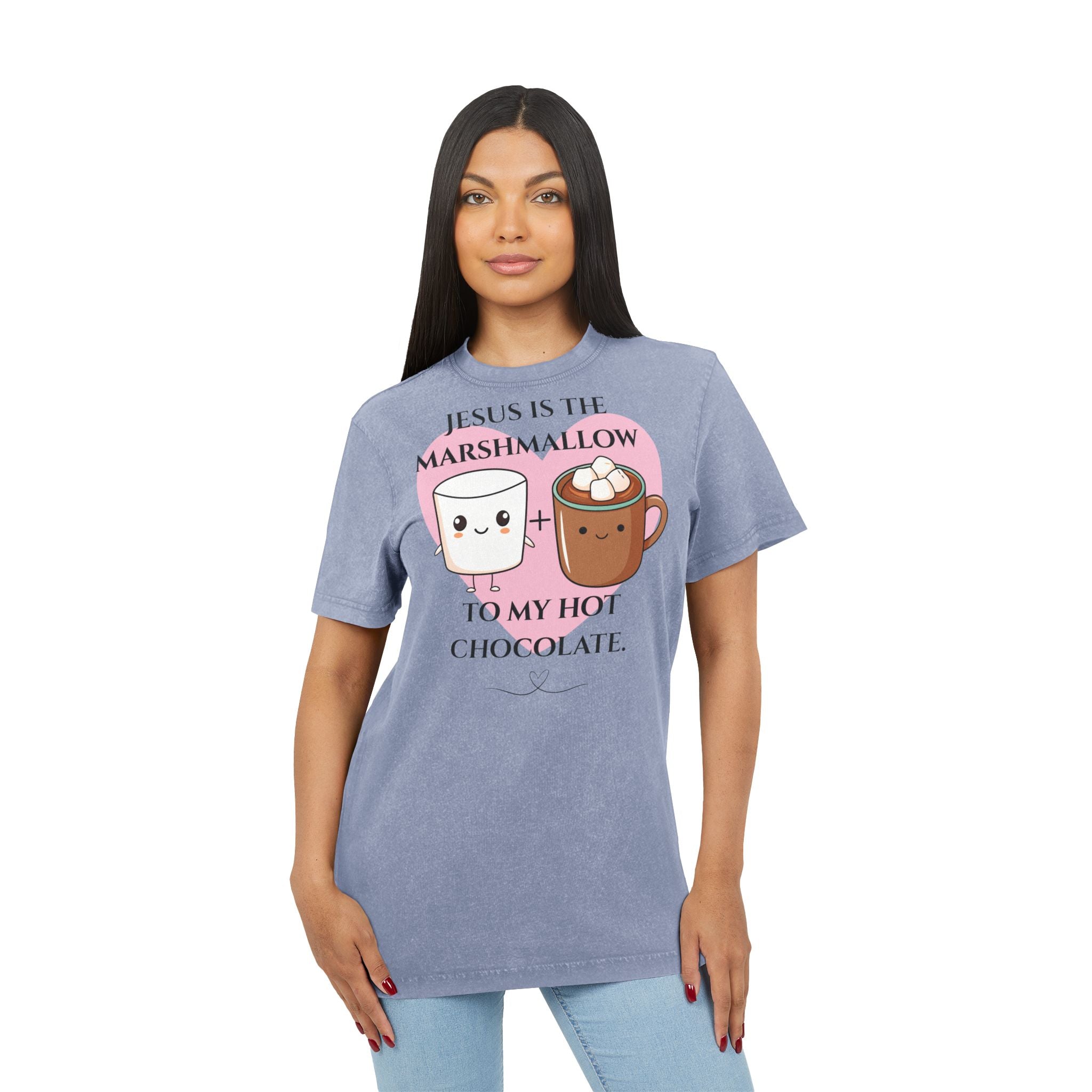 Christmas Festive Tee - Acid Washed Round Neck