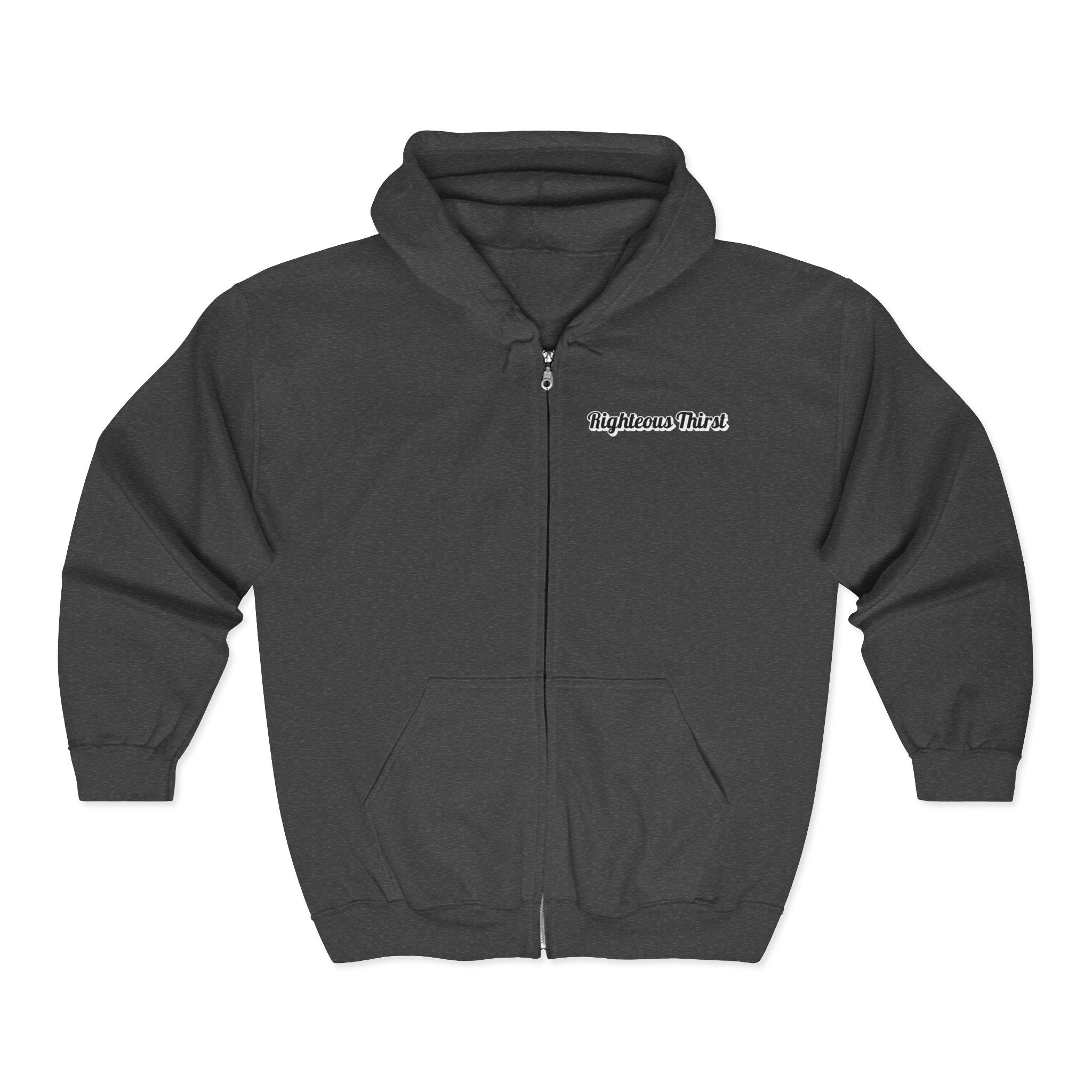 Unisex Full Zip Hooded Sweatshirt, Cozy Zip Hoodie for Daily Wear, Perfect for Gifts, Casual Outings, and Cool Weather
