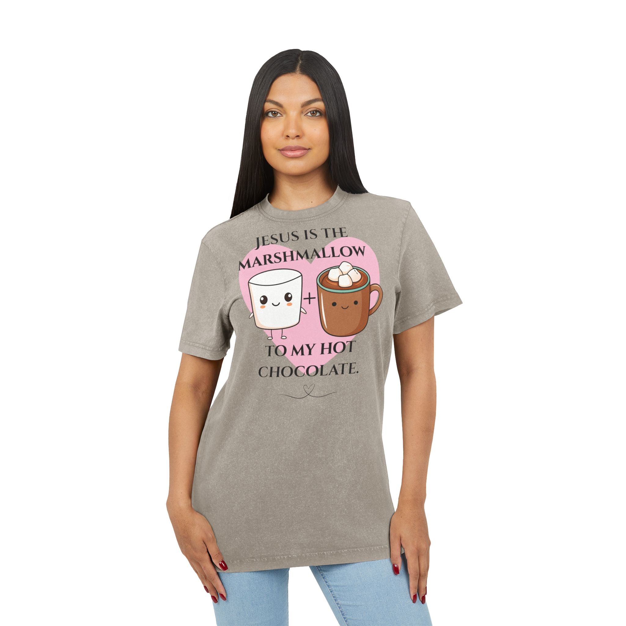 Christmas Festive Tee - Acid Washed Round Neck