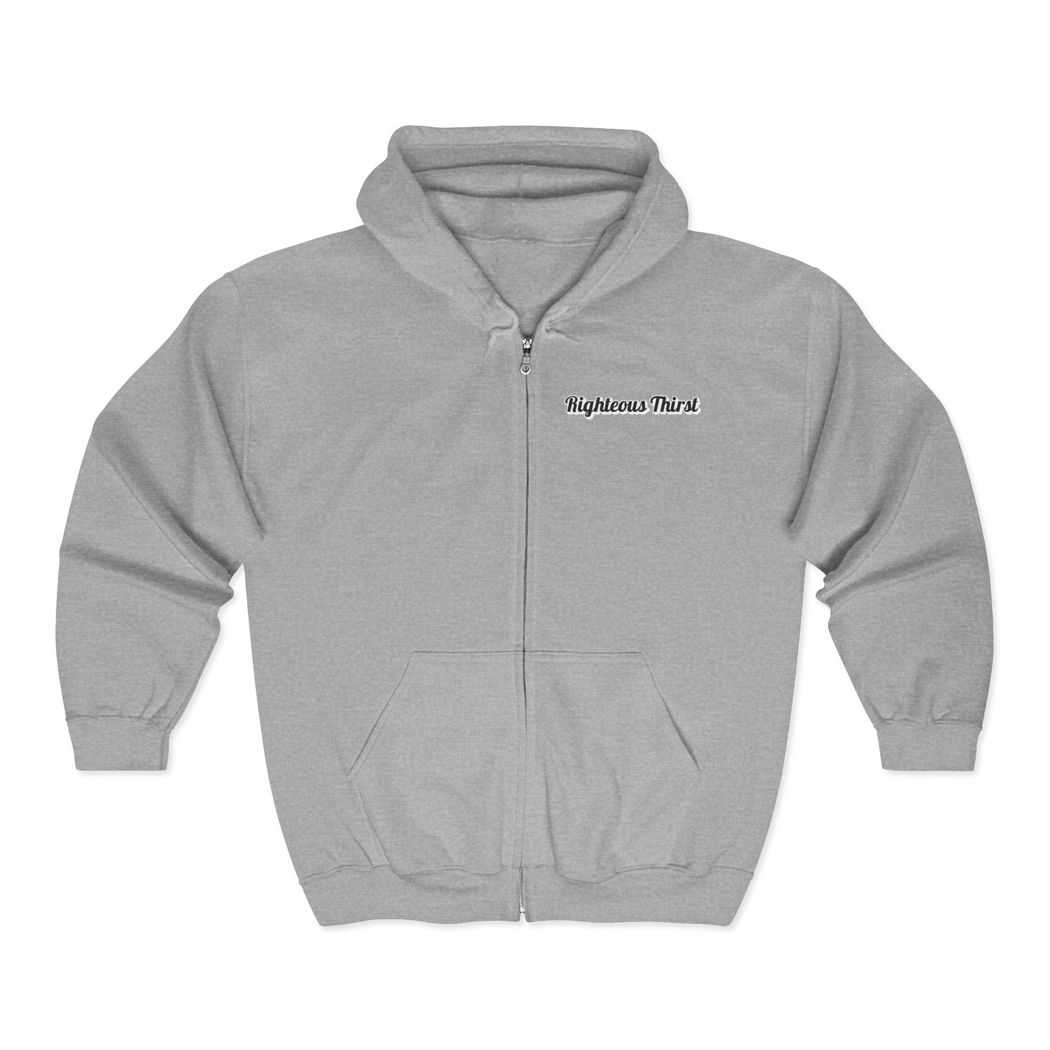 Unisex Full Zip Hooded Sweatshirt, Cozy Zip Hoodie for Daily Wear, Perfect for Gifts, Casual Outings, and Cool Weather