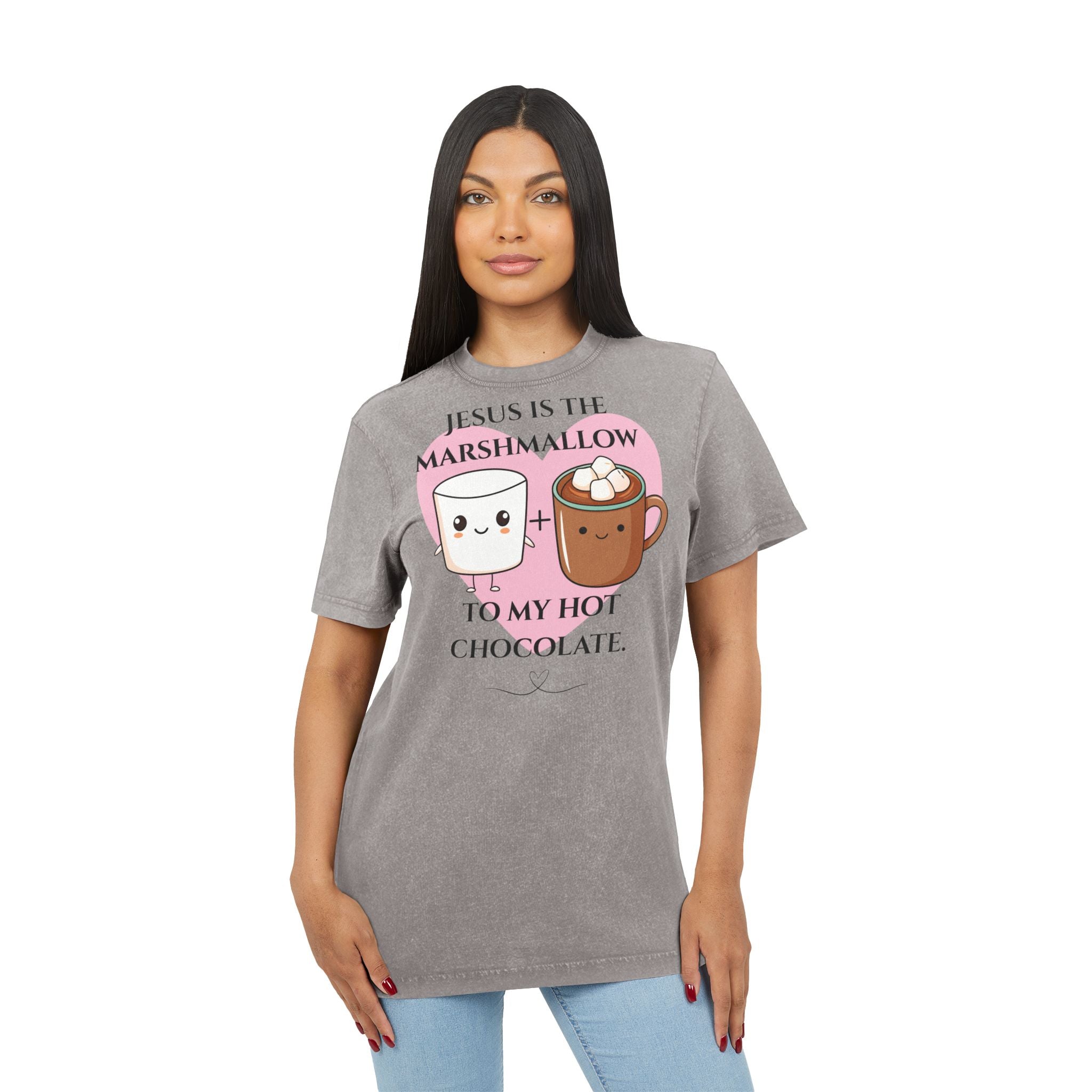 Christmas Festive Tee - Acid Washed Round Neck