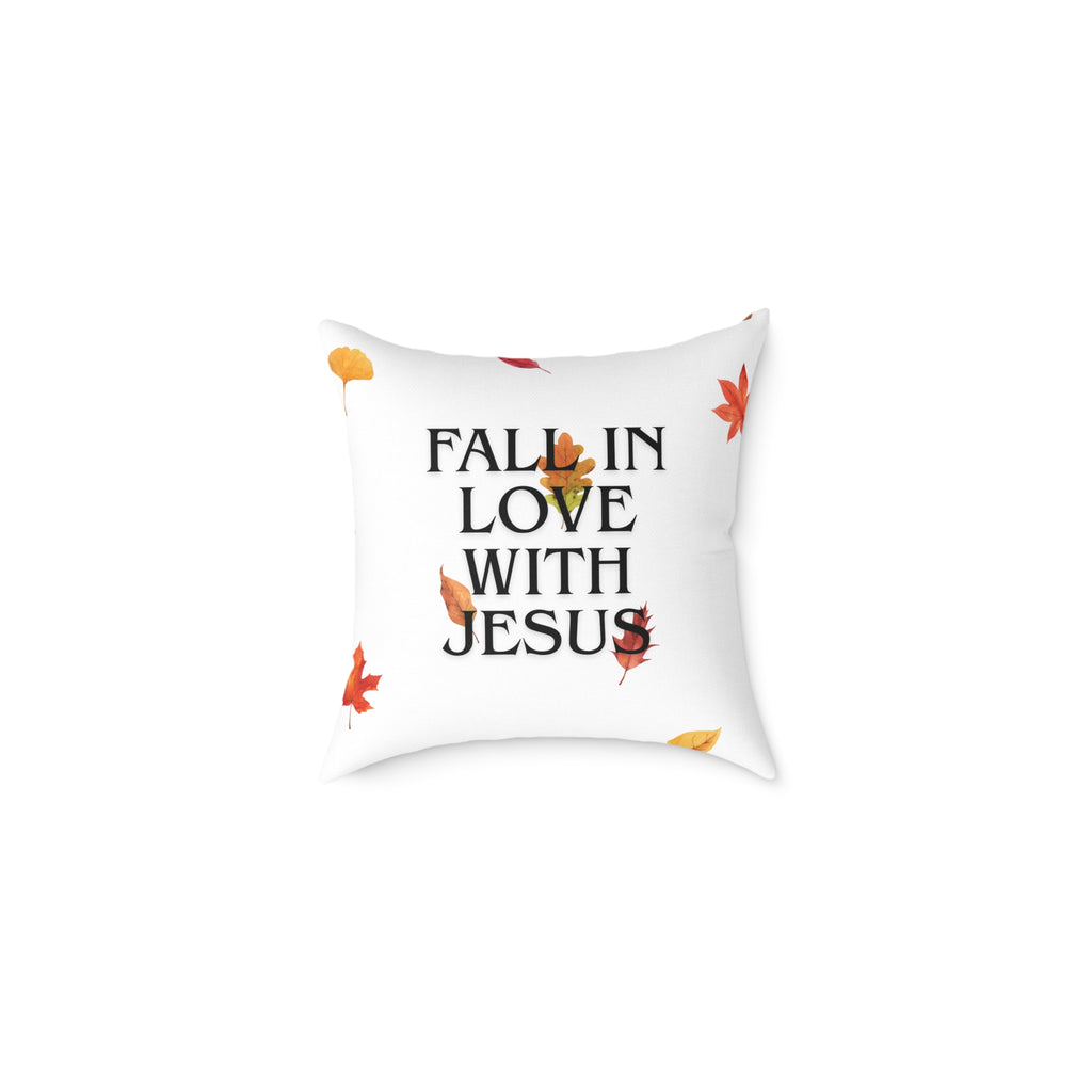 Autumn Christian Pillow, Fall Decor, Pumpkin Spice Home Accent, Jesus Christ Gift, Cozy Thanksgiving Decor