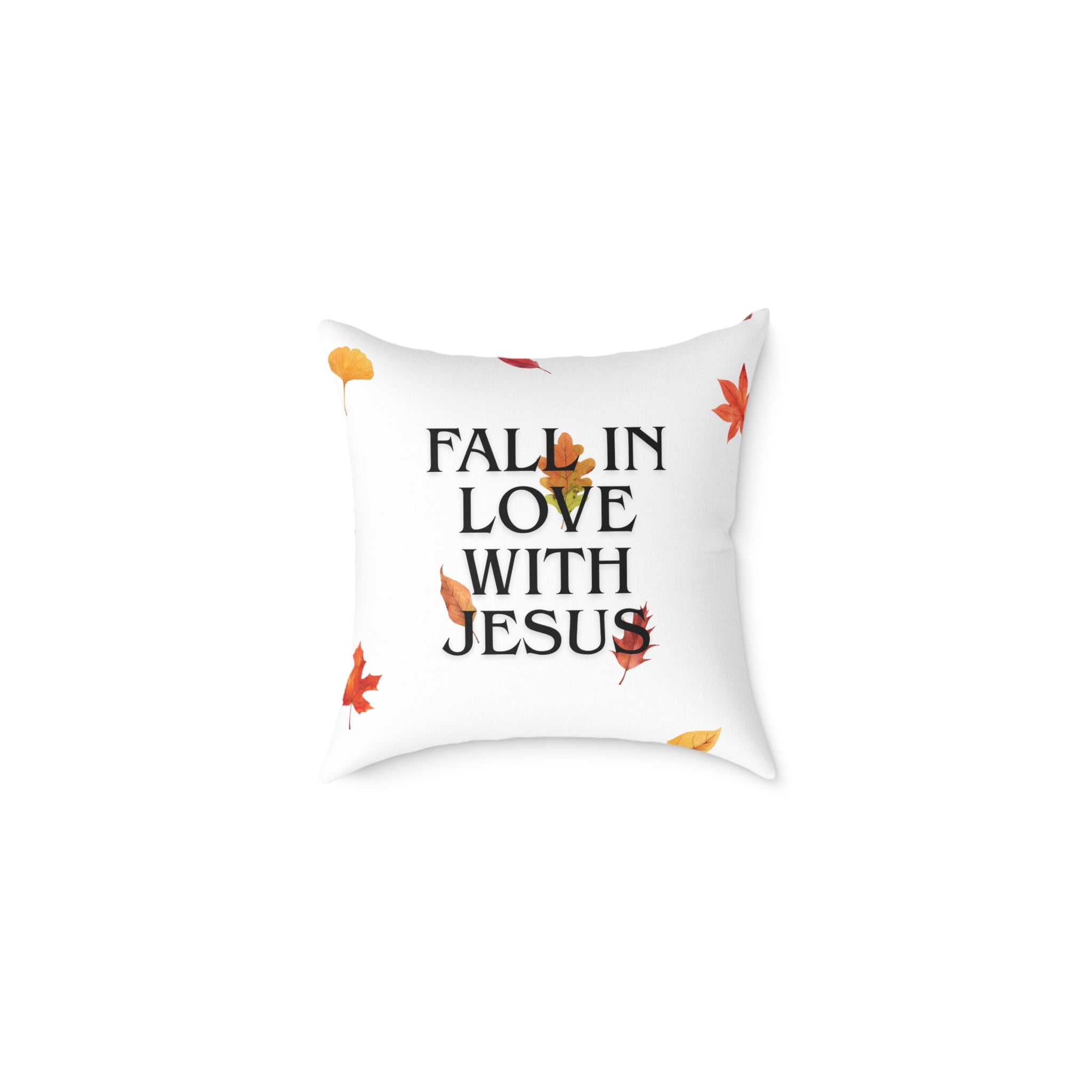 Autumn Christian Pillow, Fall Decor, Pumpkin Spice Home Accent, Jesus Christ Gift, Cozy Thanksgiving Decor
