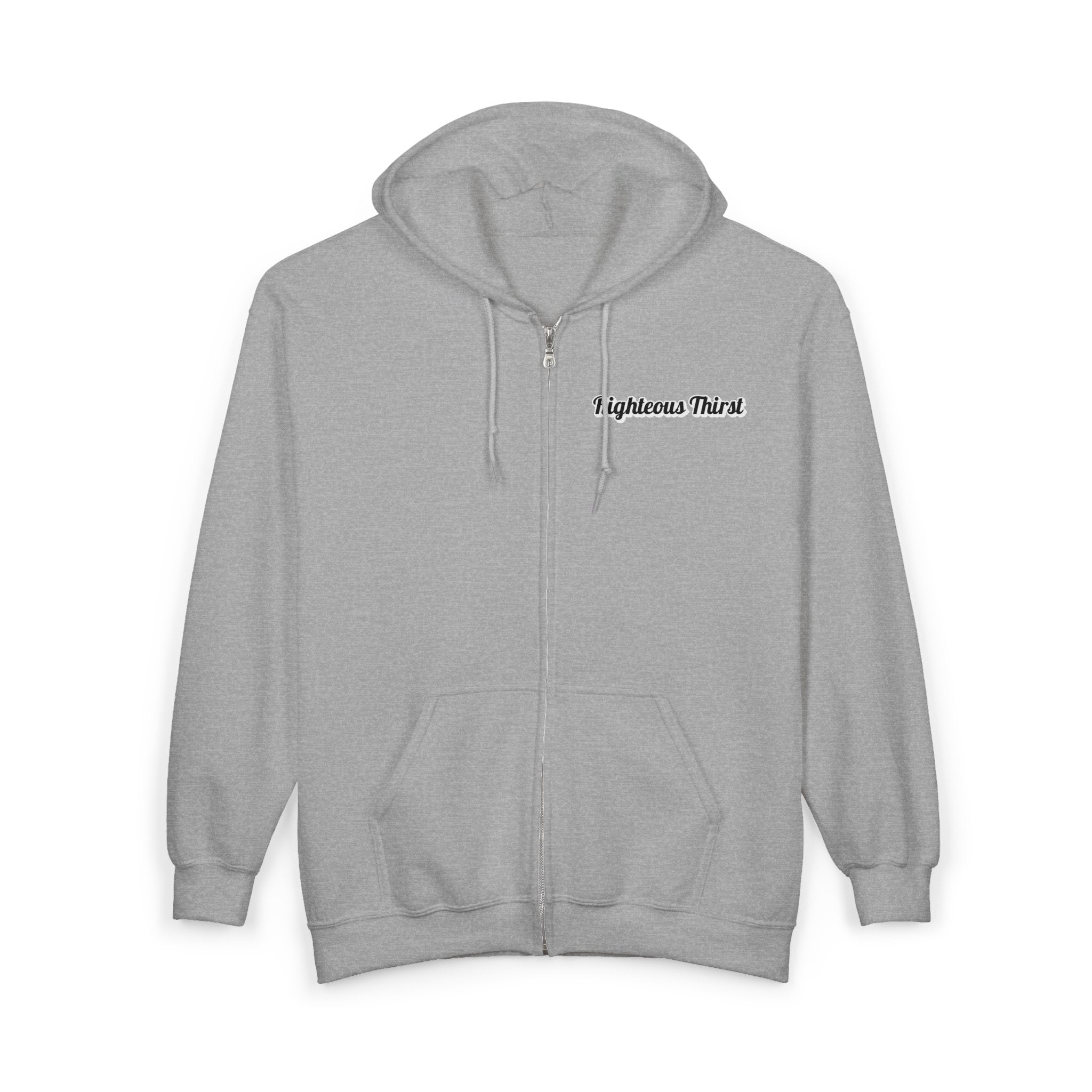 Unisex Full Zip Hooded Sweatshirt, Cozy Zip Hoodie for Daily Wear, Perfect for Gifts, Casual Outings, and Cool Weather