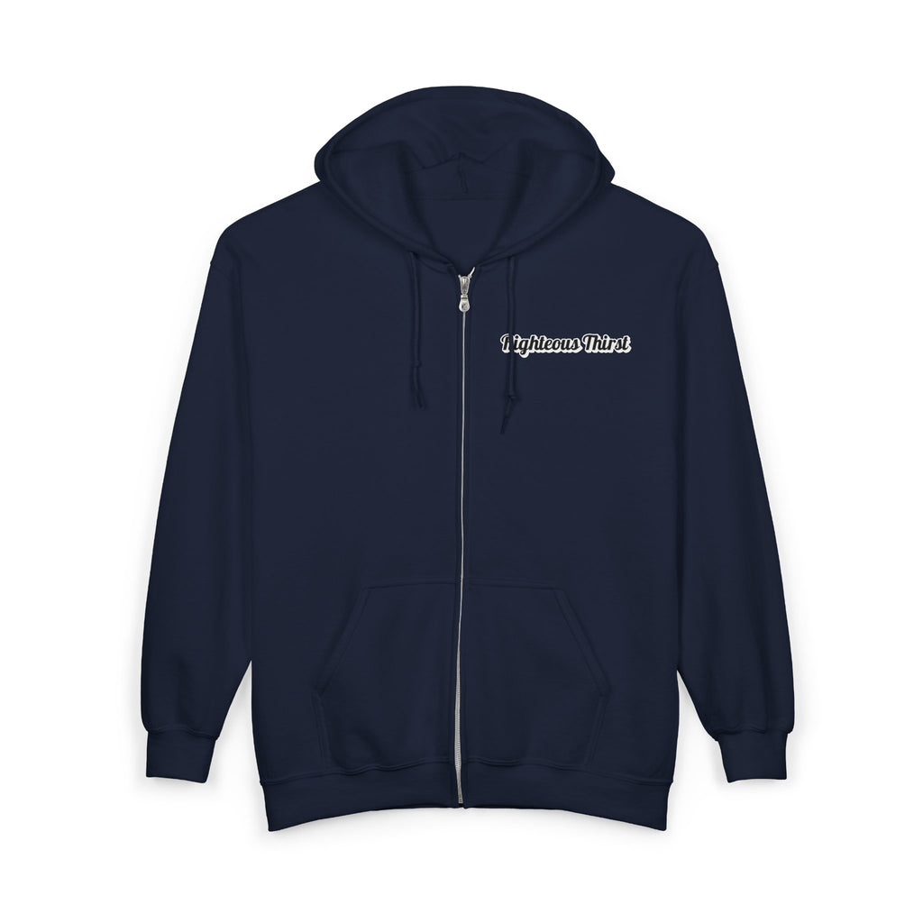 Unisex Full Zip Hooded Sweatshirt, Cozy Zip Hoodie for Daily Wear, Perfect for Gifts, Casual Outings, and Cool Weather