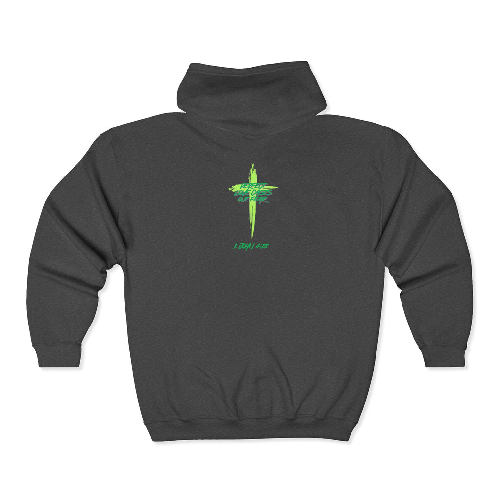 Unisex Full Zip Hooded Sweatshirt, Cozy Zip Hoodie for Daily Wear, Perfect for Gifts, Casual Outings, and Cool Weather